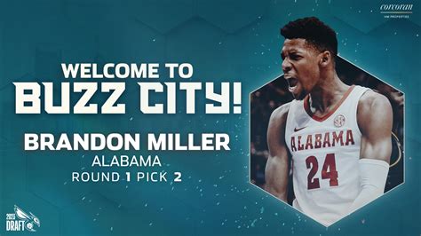 2nd overall picks nba|Charlotte Hornets Select Brandon Miller With Second .